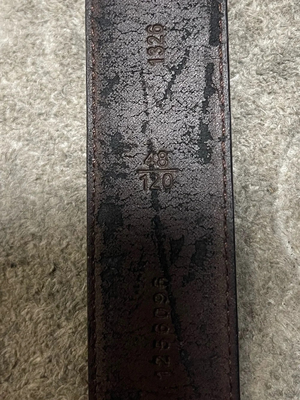 Vintage Polo Ralph Lauren Cognac Brown Croc Italian Leather Men’s Belt